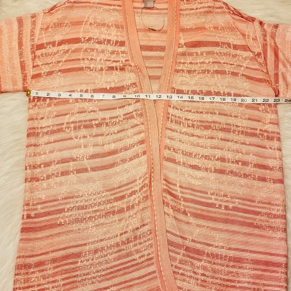 🆕 CHICO'S Embroidered Striped Jacquard Cardigan - Picture 7 of 13